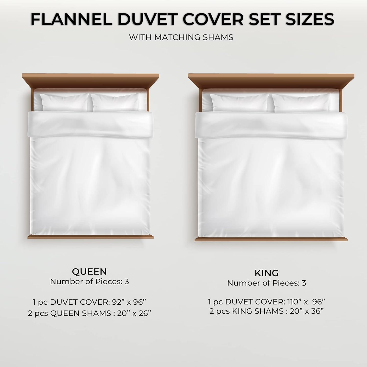 Azores Home Flannel Duvet Cover Set