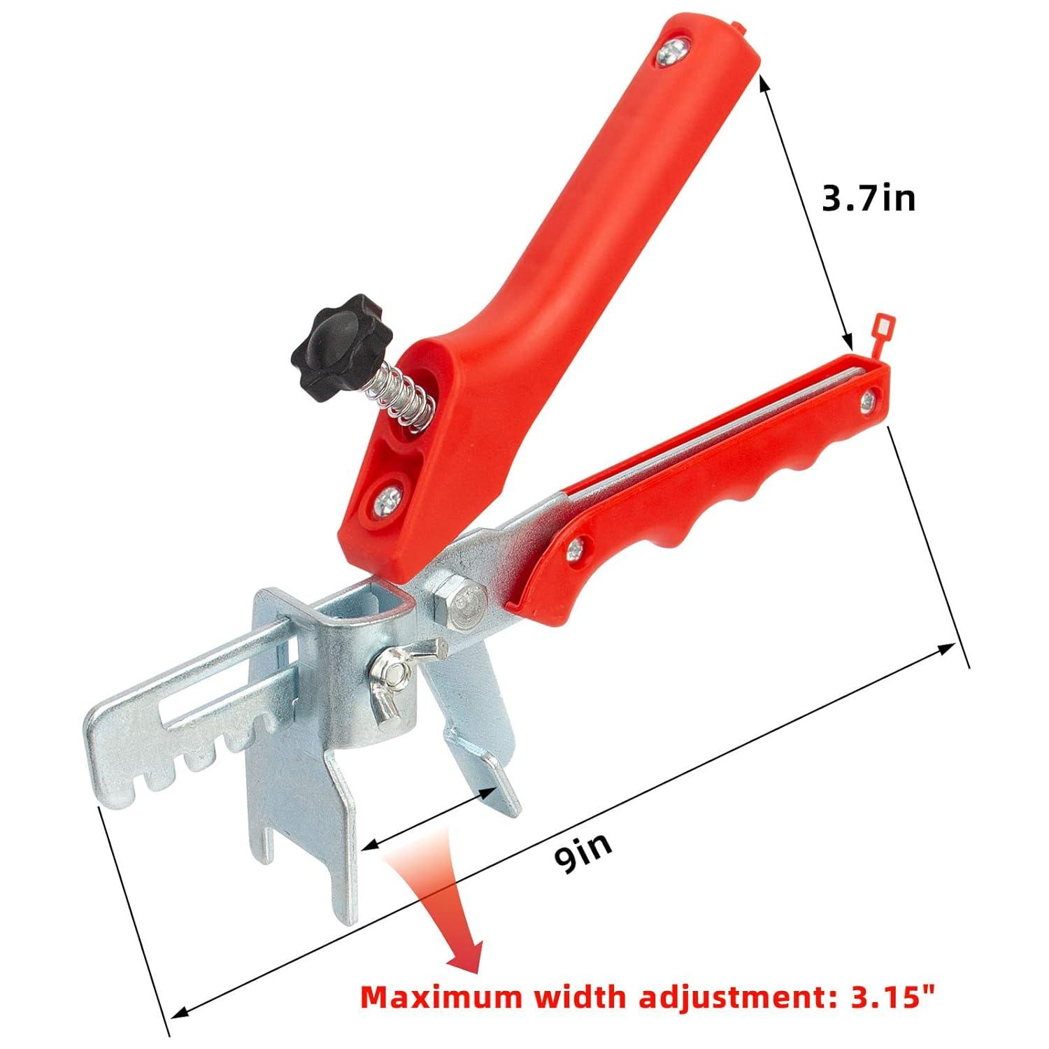 Tile Leveling System with Tile Plier, 1000-Piece Tile Spacers Clips and 200-Piece Reusable Wedges, Tile Leveler Tool Set for Ceramic Tile and Stone Installation (1/16 Inch Tile Spacers)