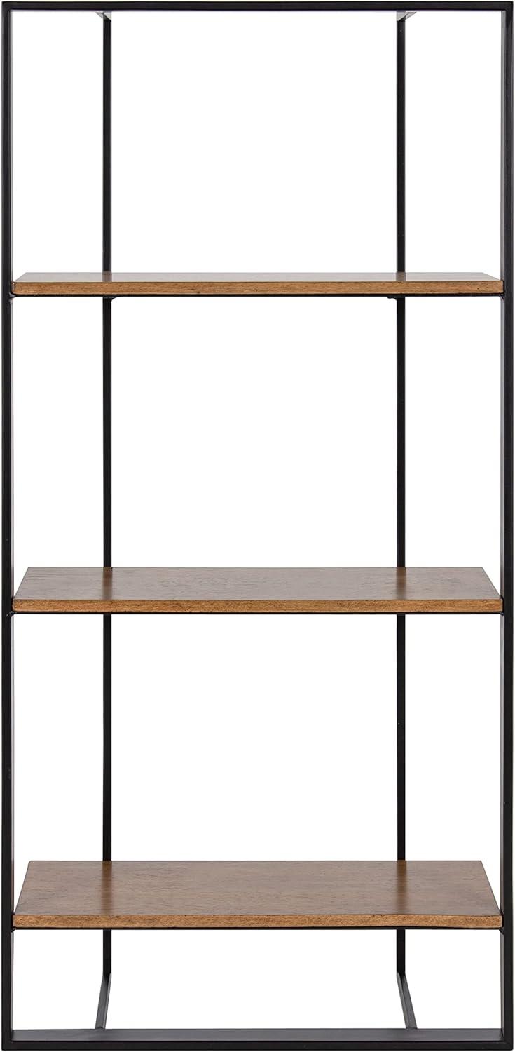 Kate & Laurel All Things Decor 24"x22" Kercheval Modern Wood Shelf Gold