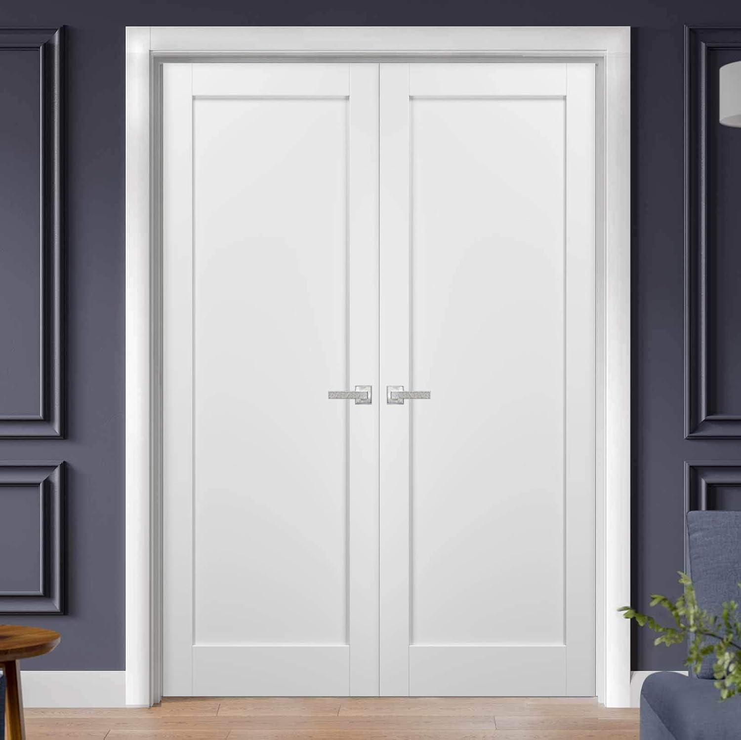 French Double Panel Doors 84 x 80 with Hardware