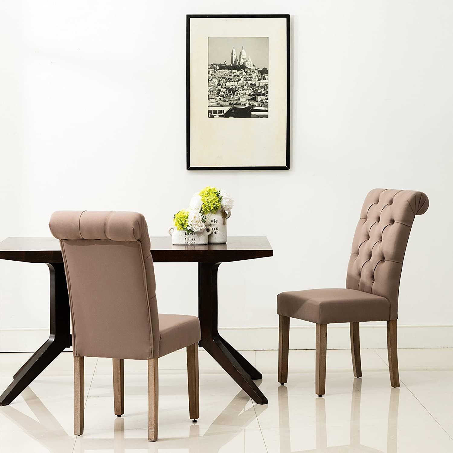 Ophelia & Co. Monarda 18.75'' H Tufted Upholstered Side Chair (Set of 2)