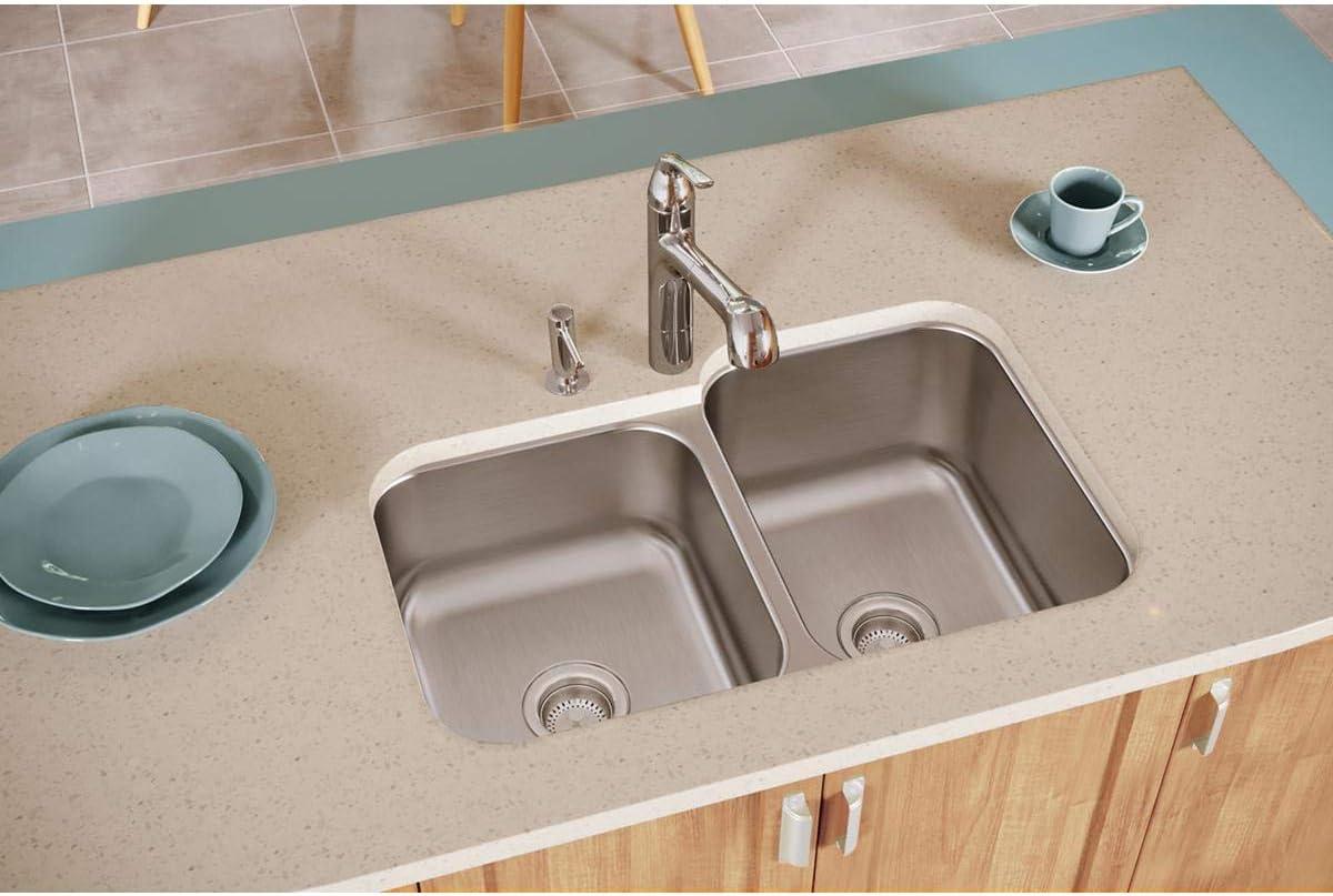 Dayton32" L x 21" W Double Basin Undermount Kitchen Sink