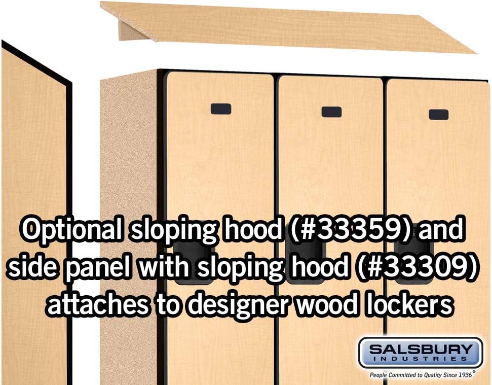 Maple Double Tier Lockable Wood Locker Unit