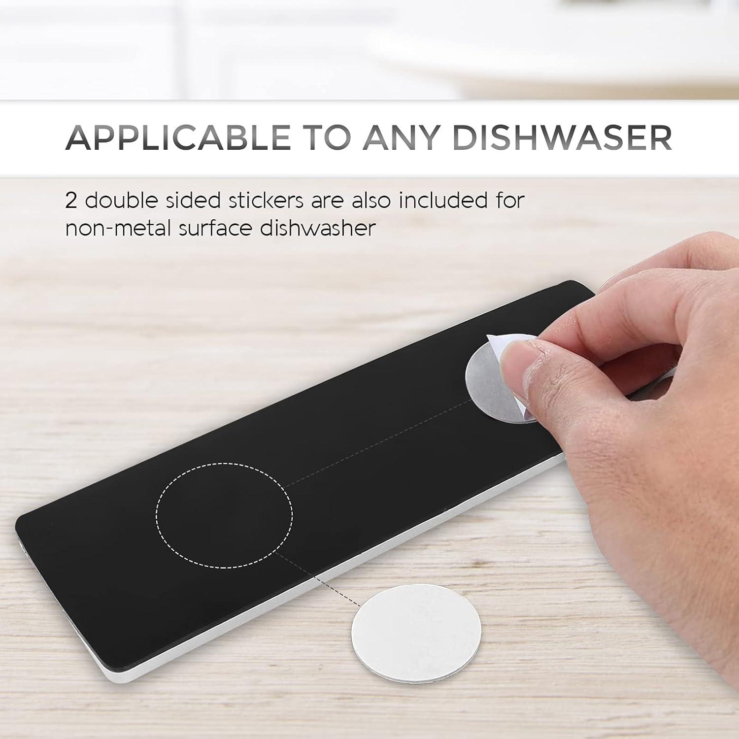 Dishwasher Magnet Clean Dirty Sign - Sleek and Convenient Design - Kitchen Gadgets - New Home Essentials, Heavy Duty Magnet with Optional Stickers