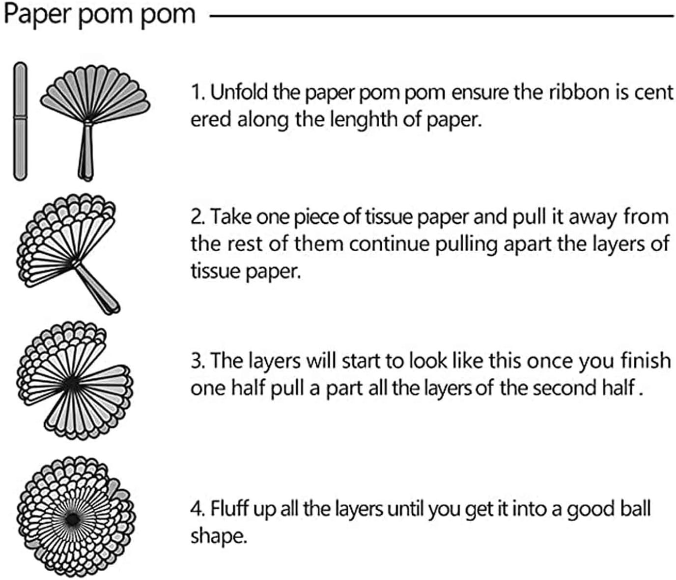 AIM & GGKK Paper Pom Poms Gold Gradient Navy Blue and White Tissue Hanging Paper Pom Poms,Flower Ball Wedding Birthday Party Decoration(12pcs)