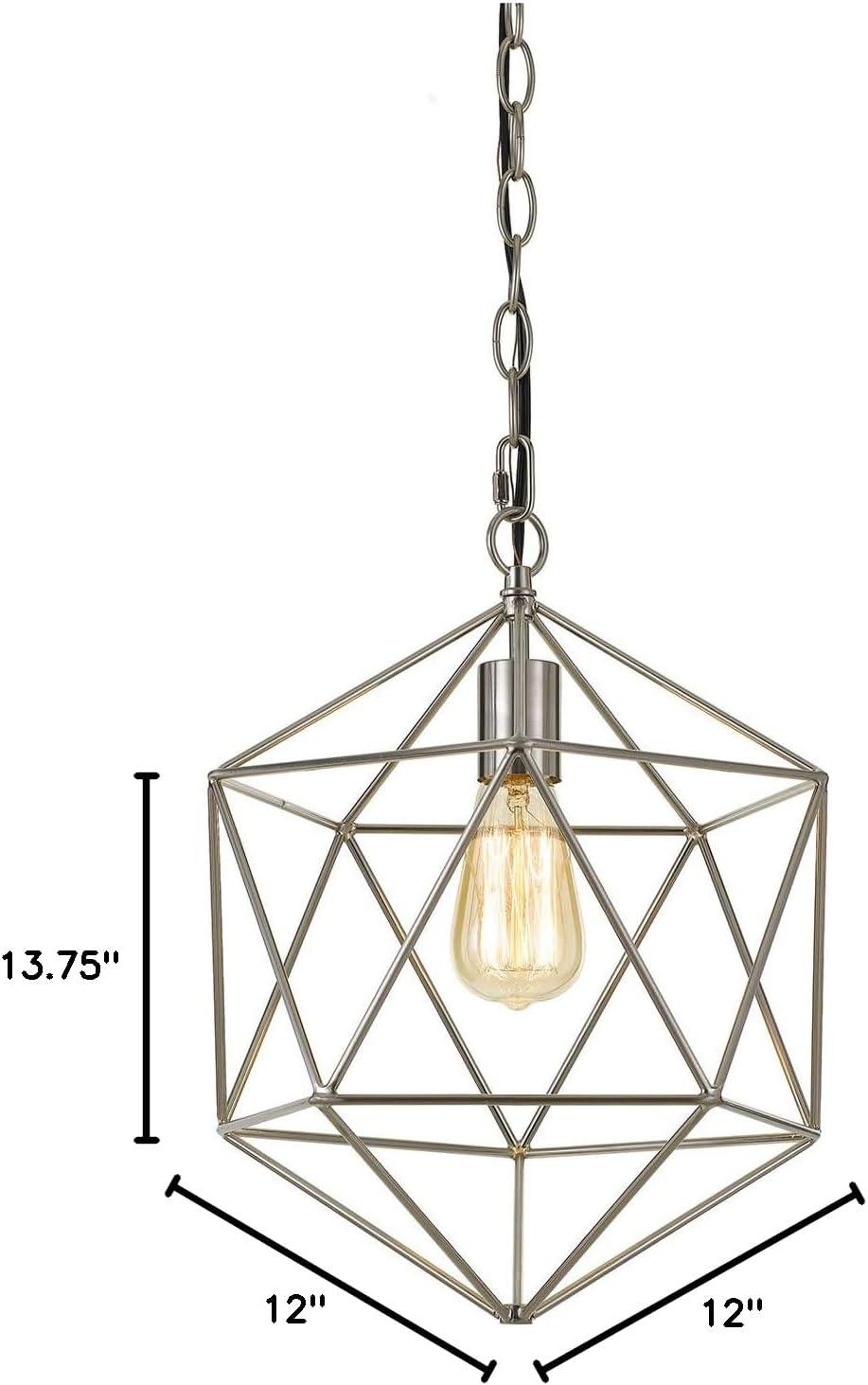 AF Lighting Bellini One-Light Chandelier in Brushed Nickel