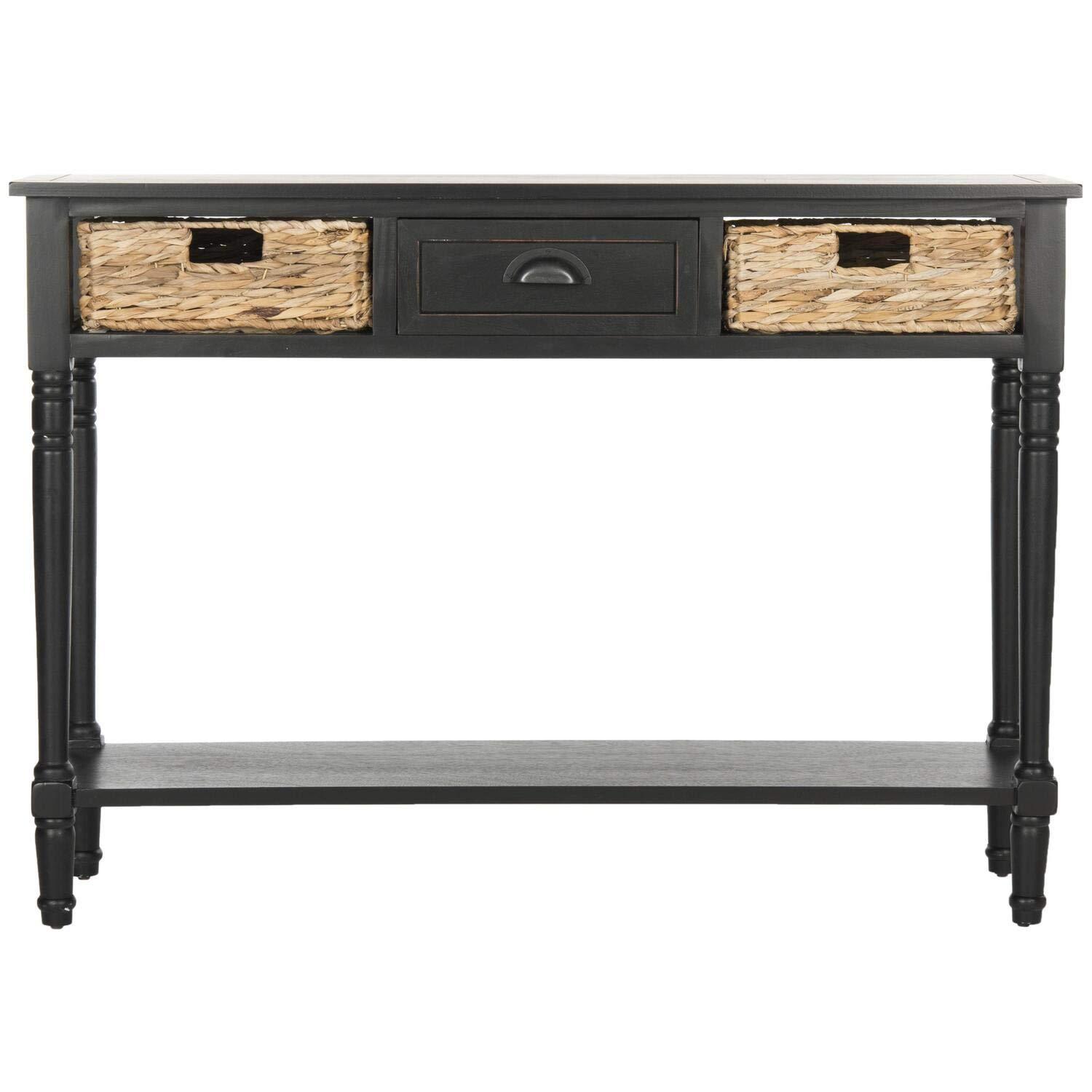 Christa Console - AMH5737A - Black - Safavieh Couture