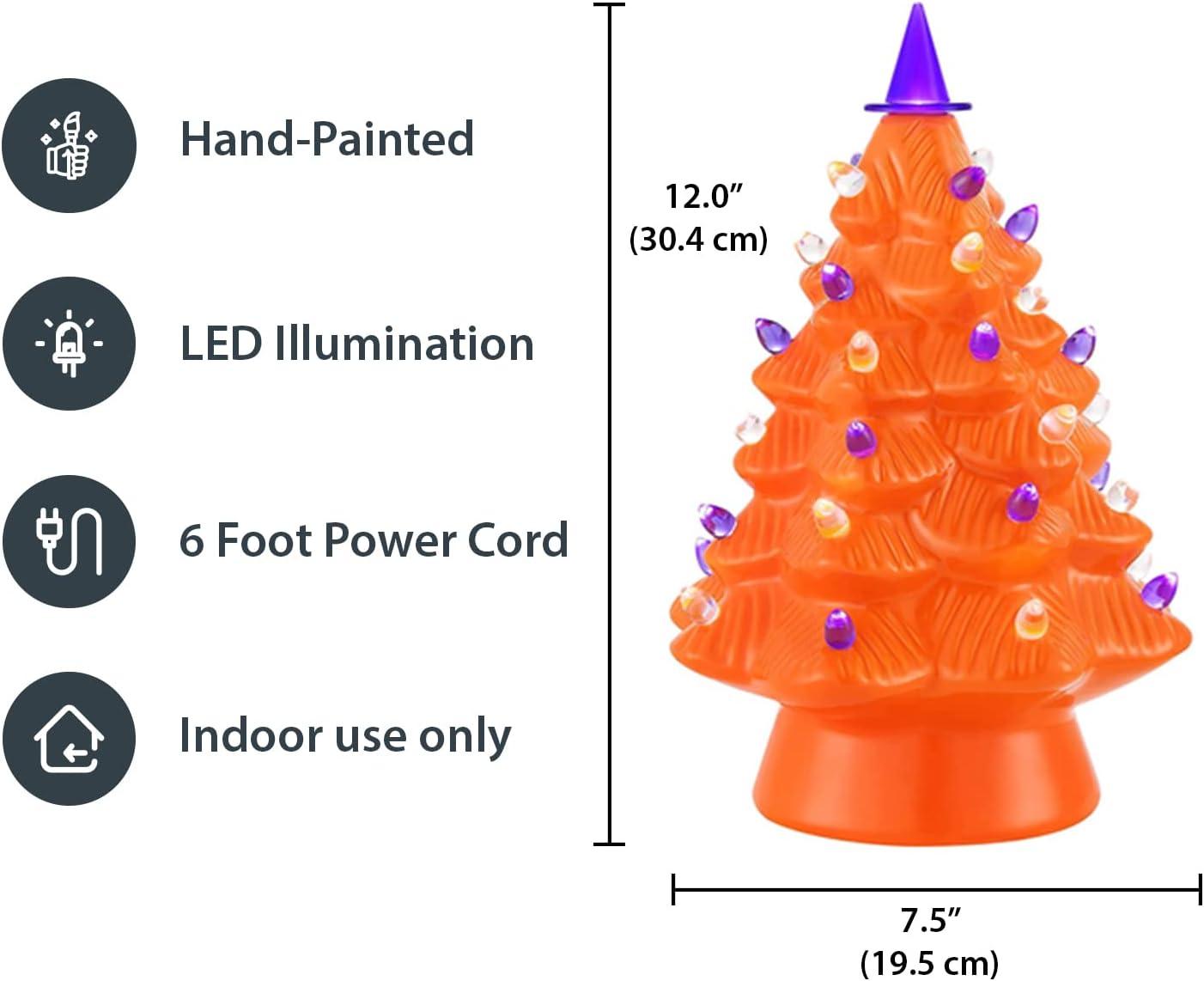 Mr. Halloween 12" Nostalgic Ceramic LED Halloween Tree