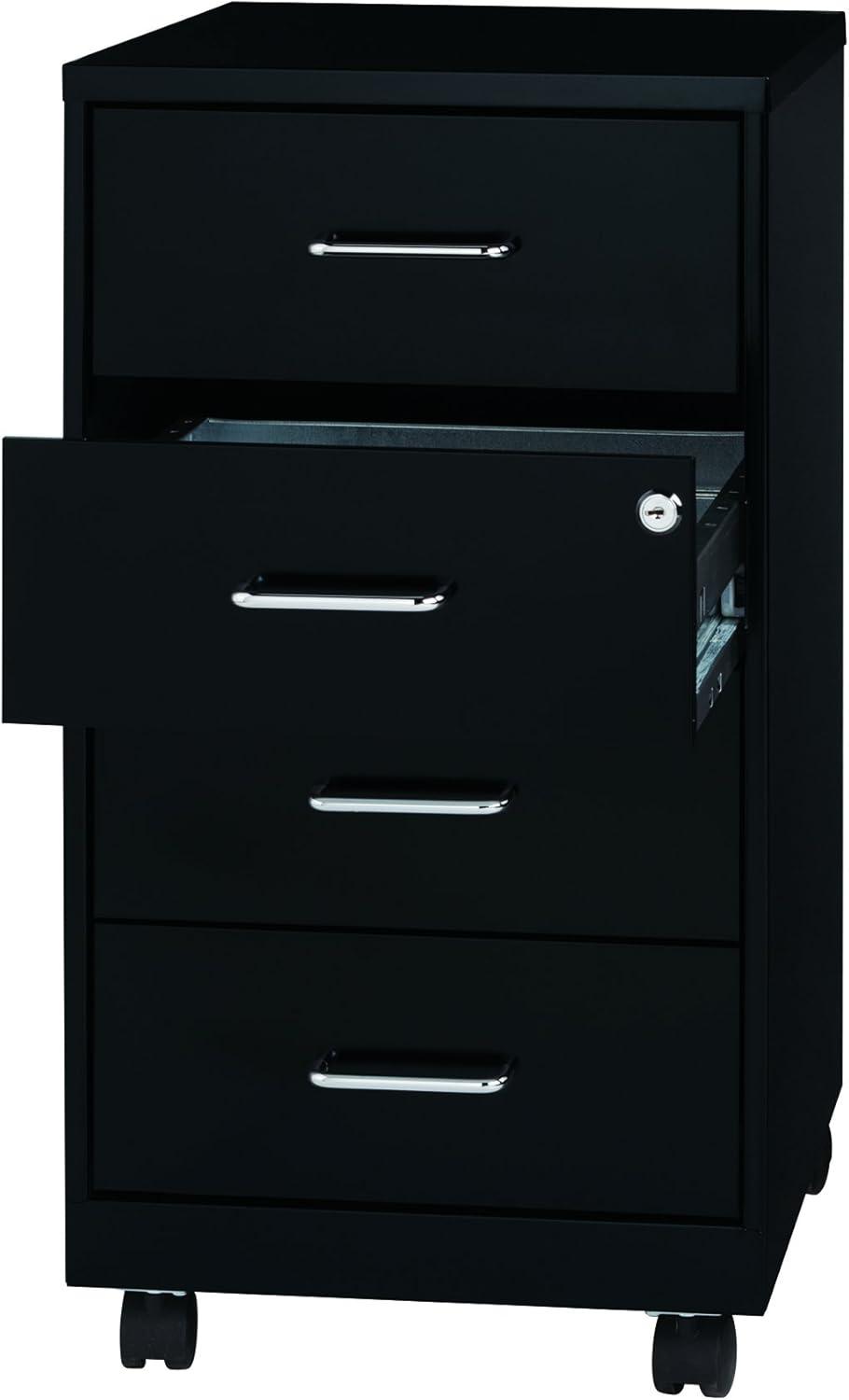 Inbox Zero Onetta 4-Drawer Mobile Vertical Filing Cabinet