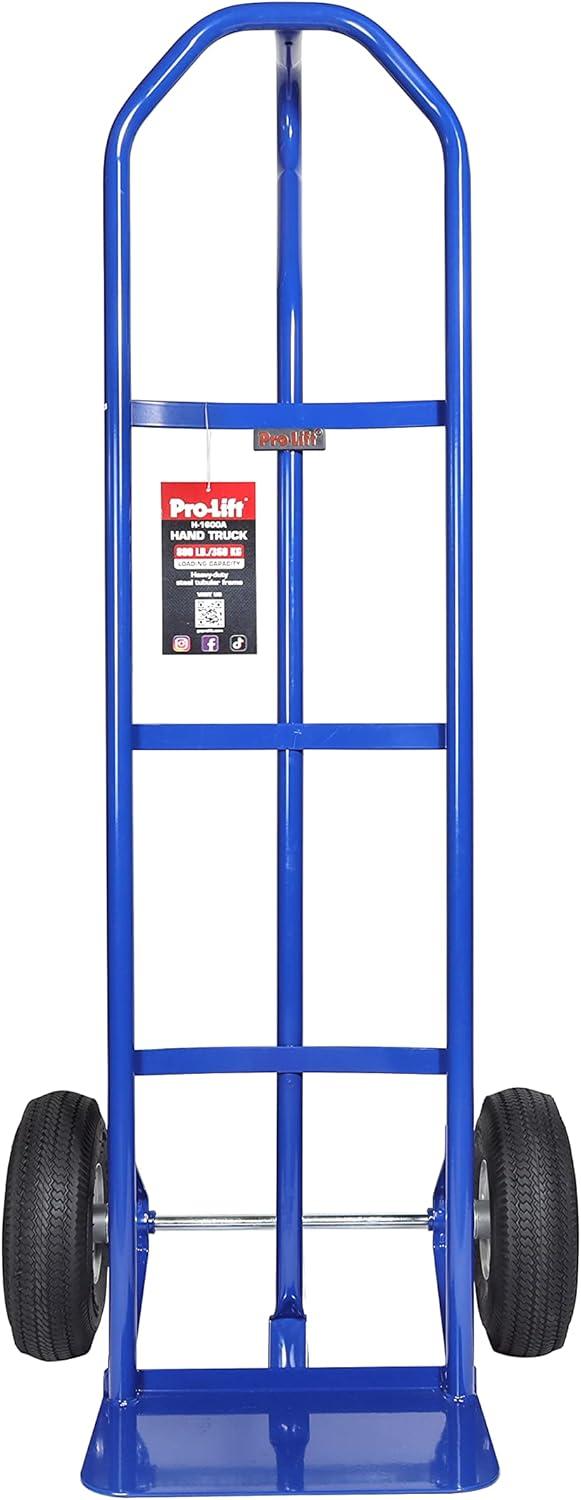 Pro-Lift H-1600A 800 Lbs Hand Truck Heavy Duty with P-Handle and 10-in Wheels