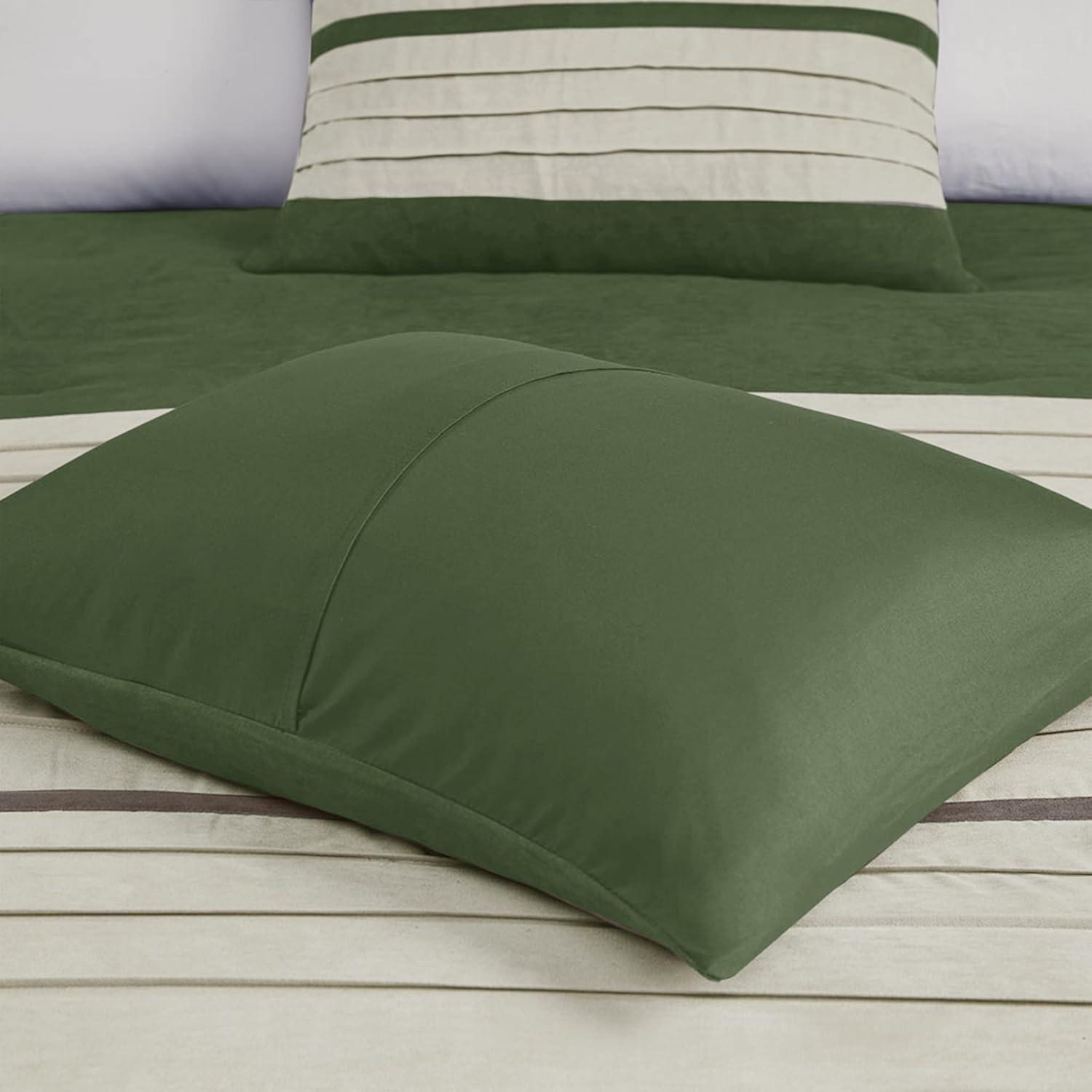 Madison Park Palmer 7 PC Pieced Faux Suede Comforter Set