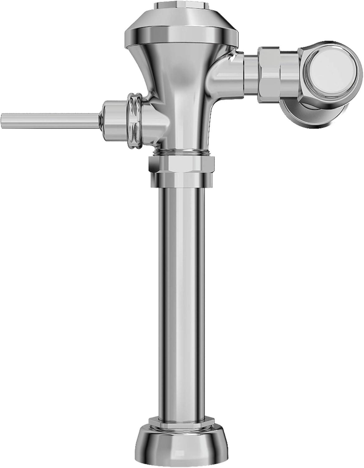 Chrome Manual Toilet Flush Valve with DynaClean Technology