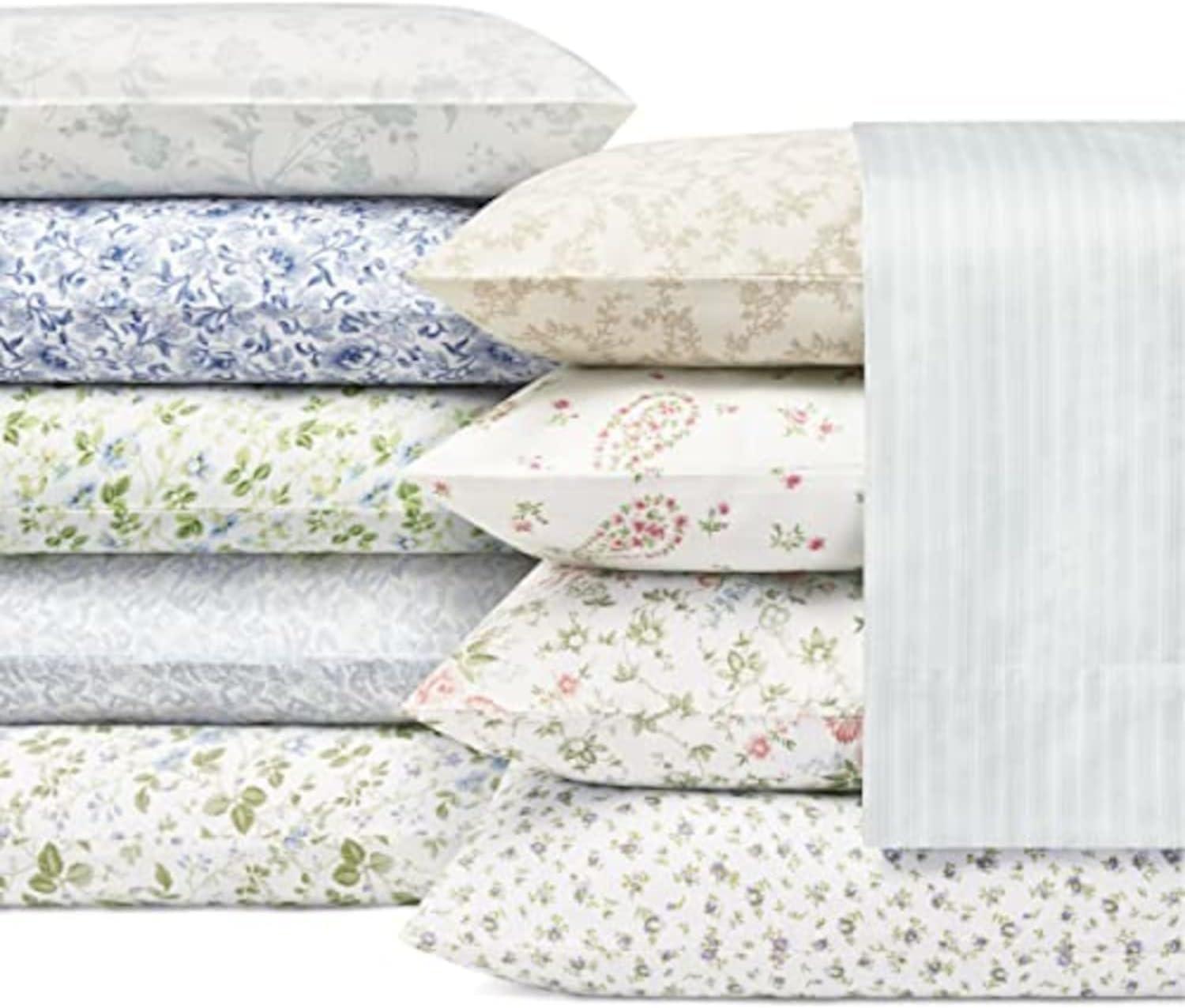 Bristol Paisley Sheet Set (King) Pink 300 Thread Count - Laura Ashley