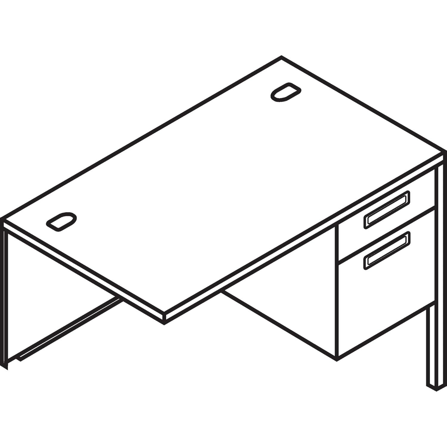 38000 Series 29.5" H x 48" W Desk Return