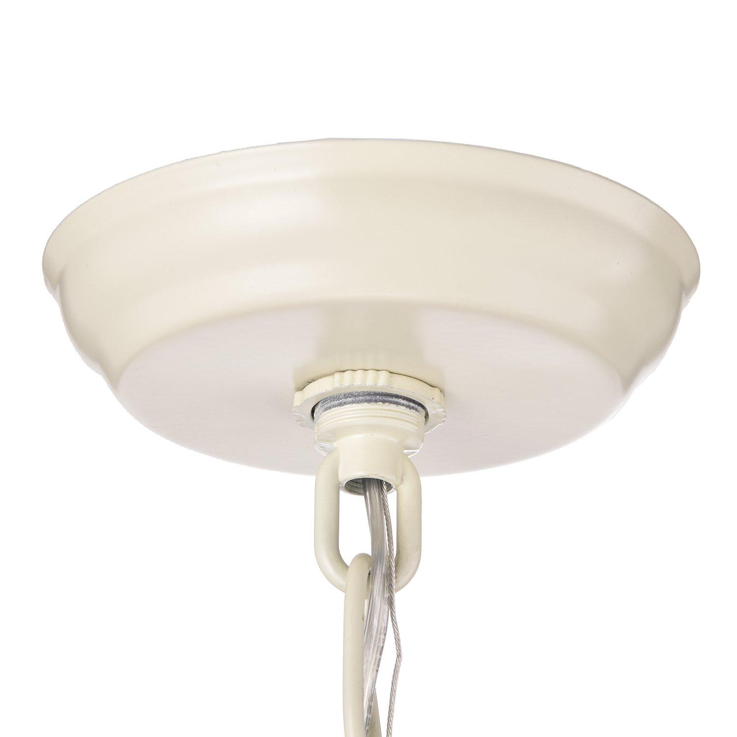 Edvivi Amorette Mini Chandelier Crystal Chandeliers, 1 Light Modern Elegant Glam Ceiling Light Fixture Ivory, Adjustable Hanging Lighting for Closet, Bedroom, Girls Room, Kitchen Island