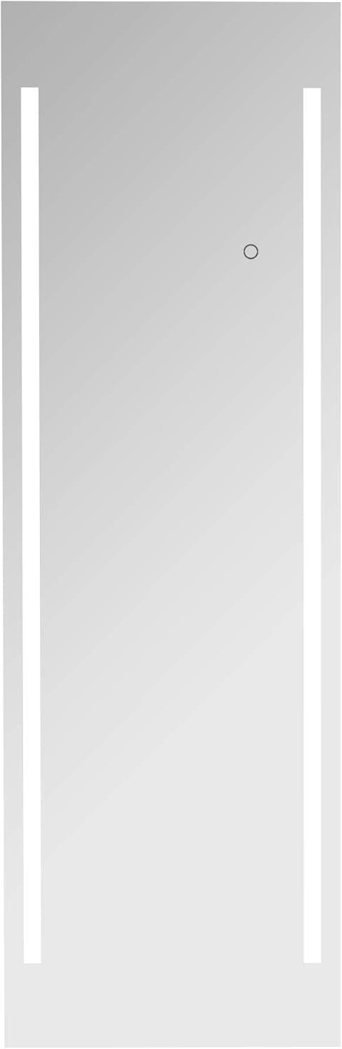 Full Length Lighted LED Vanity Mirror 19"x59" inches with Adjustable Light Color and Dimmer Touch Sensors by Fab Glass and Mirror