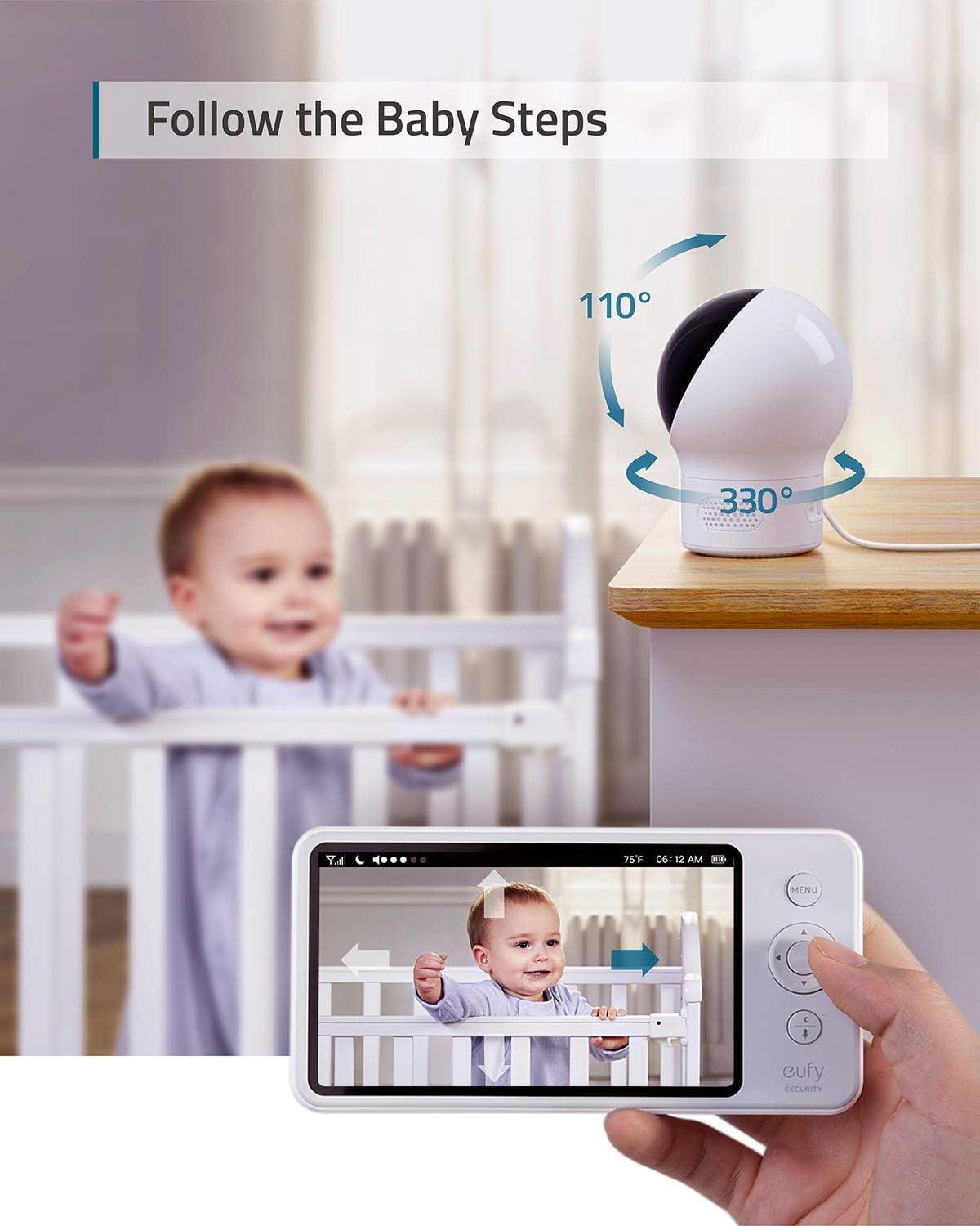 eufy Spaceview Pro Baby Monitor and Camera, 5-inch and 720p LCD Display, E83121D1