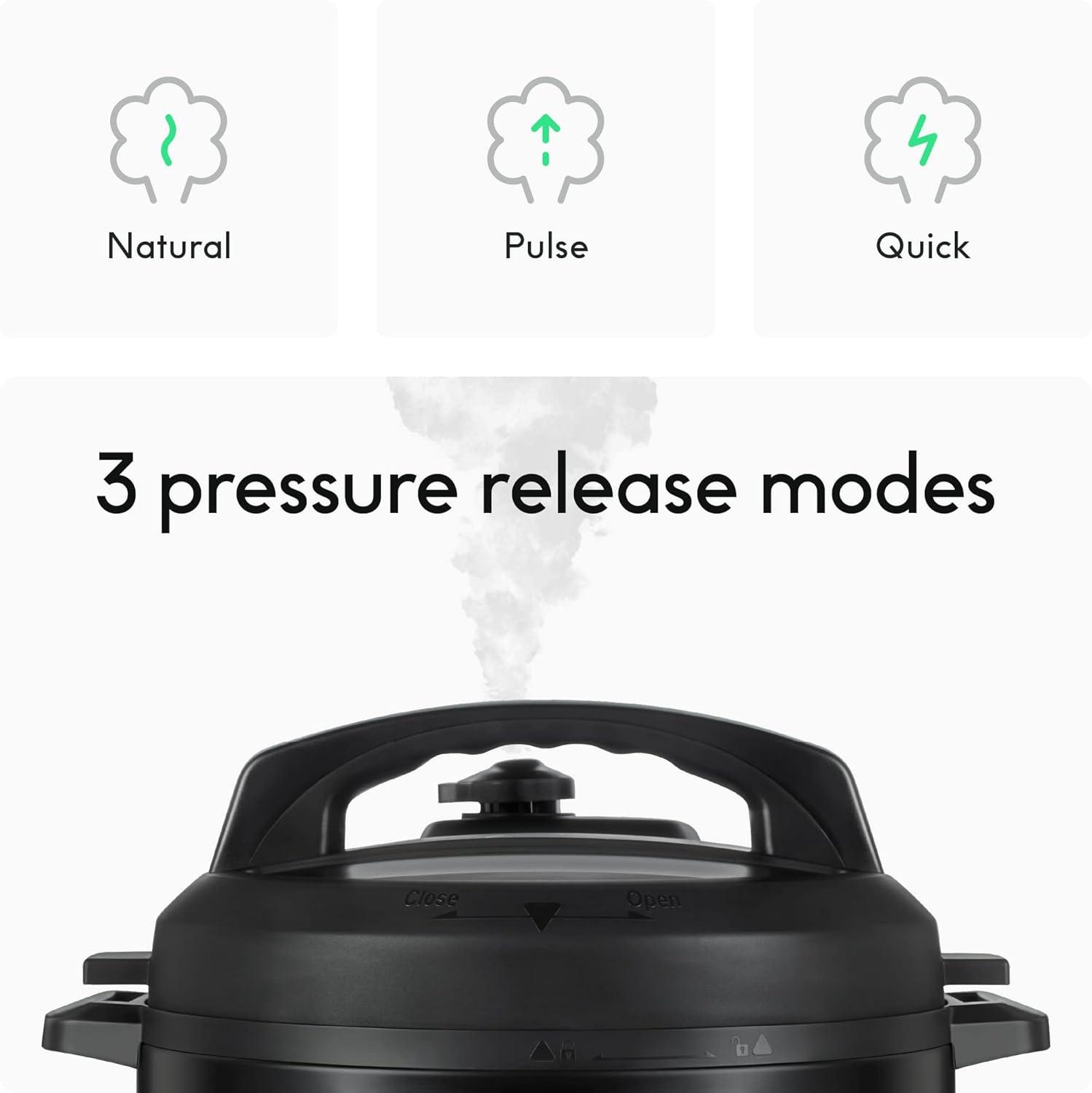 Chef Iq Multi-Functional Smart Pressure Cooker Rj40-6-Wifi, Pairs With App Via Wifi For Meals In An Instant, Built-In Scale & Auto Steam Release, 6 Qt (Refurbished)