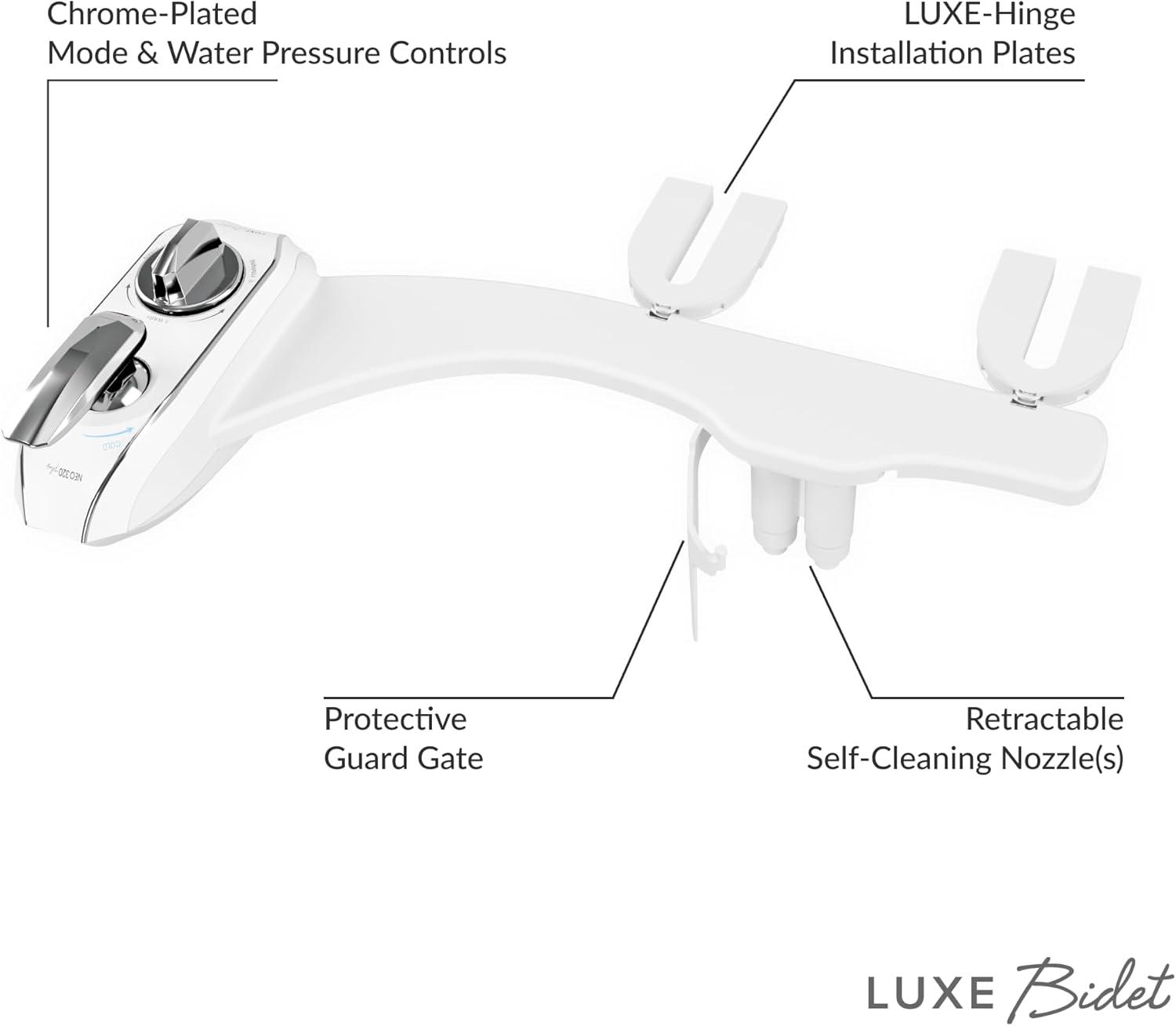 LUXE Bidet NEO 320 Plus Bidet Attachment Chrome