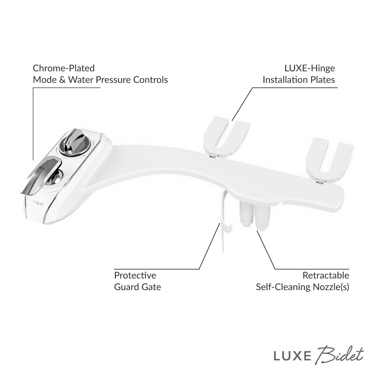 LUXE Bidet NEO 320 Plus Bidet Attachment Chrome