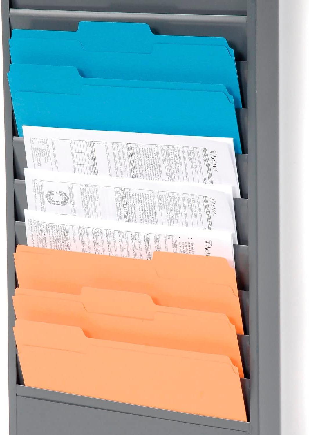 Global Industrial Stainless Steel Hanging Files Open