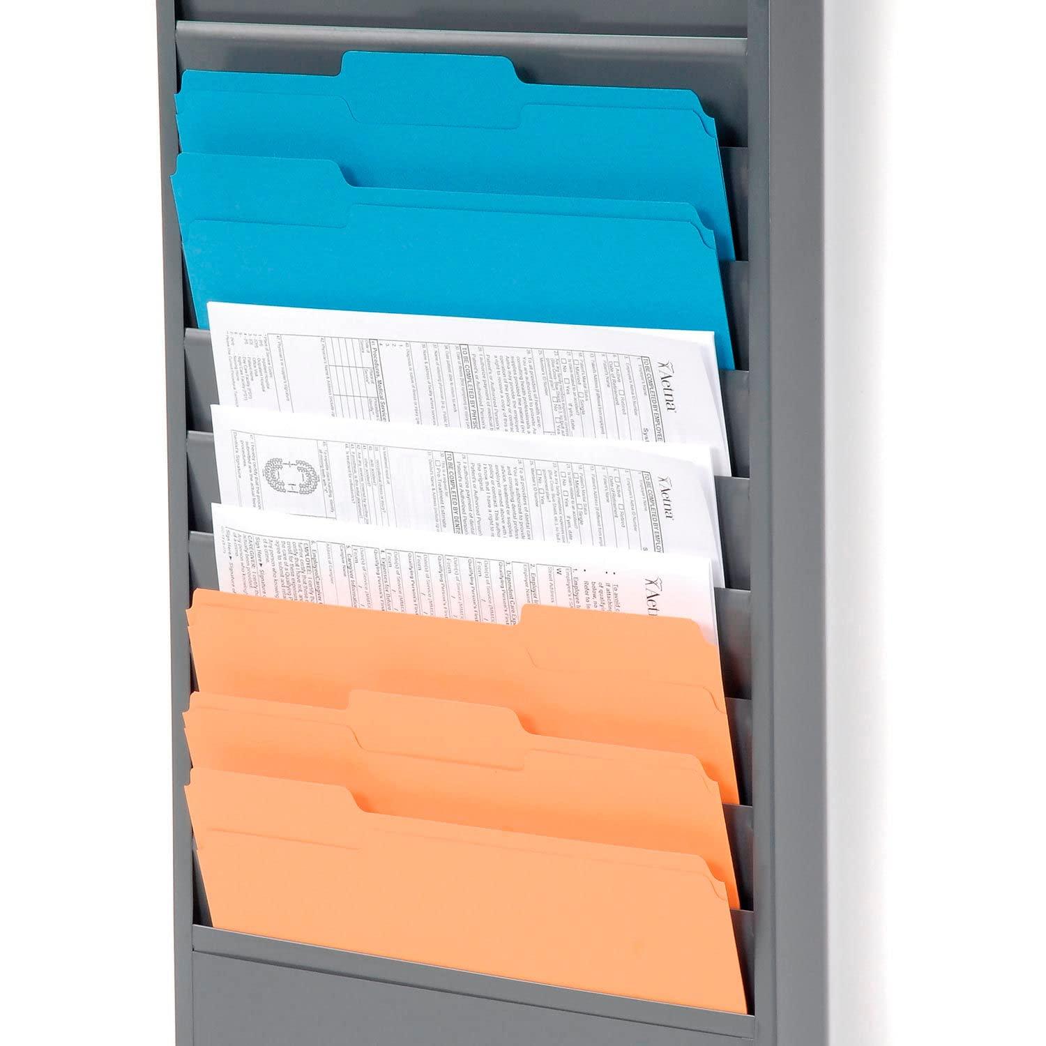 Global Industrial Stainless Steel Hanging Files Open