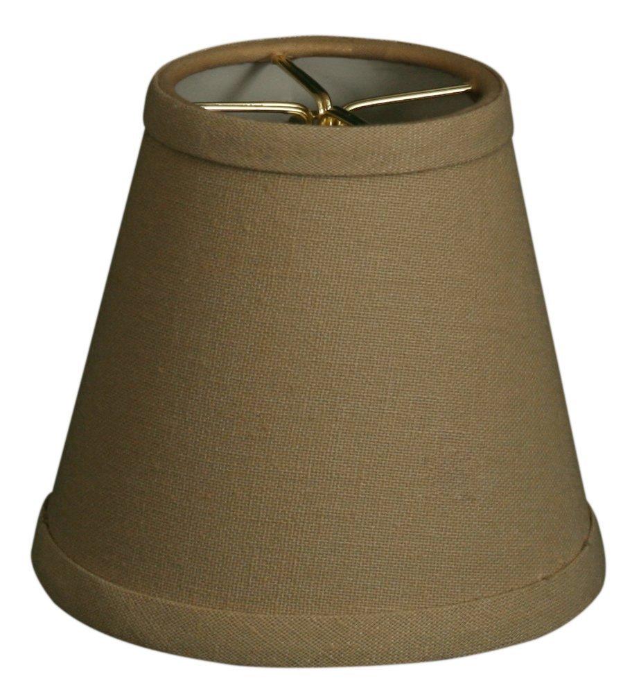 Royal Designs, Inc. Hardback Empire Chandelier Basic Shade CS-988-5LNBG-6, Linen Beige, 3 x 5 x 4.5, Pack of 6