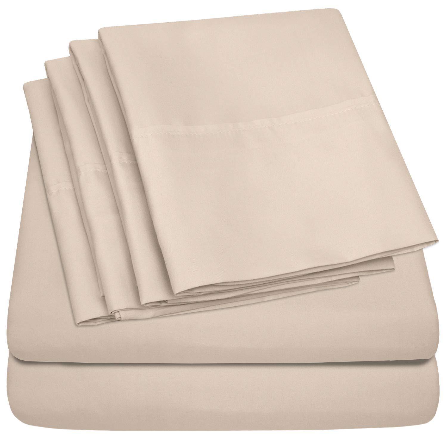 Sweet Home Collection Luxurious Soft Microfiber Sheet Set with Bonus Pillowcases