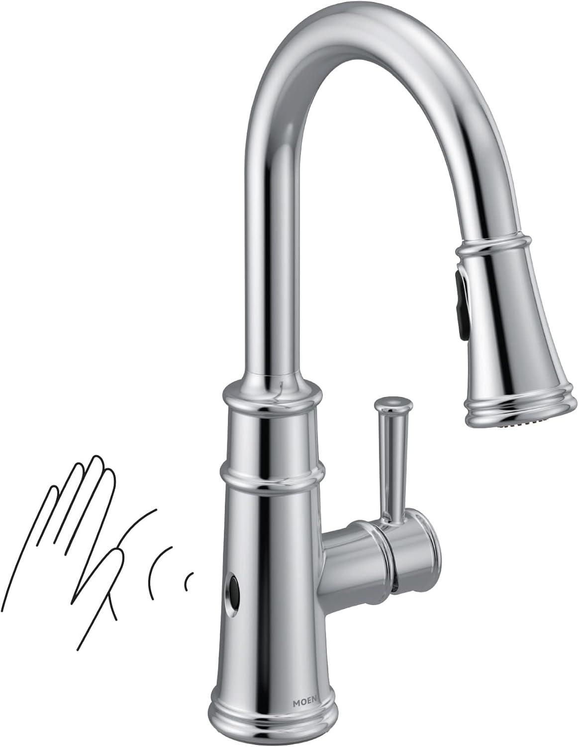 Moen Belfield MotionSense Wave Single Handle Pulldown Kitchen Faucet with Power Clean Technology