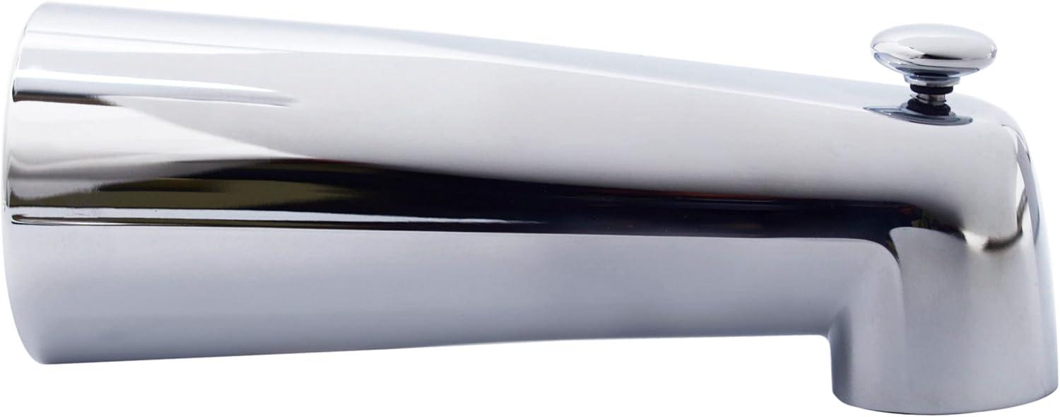 7" Reach Wall Mount Tub Spout with Diverter