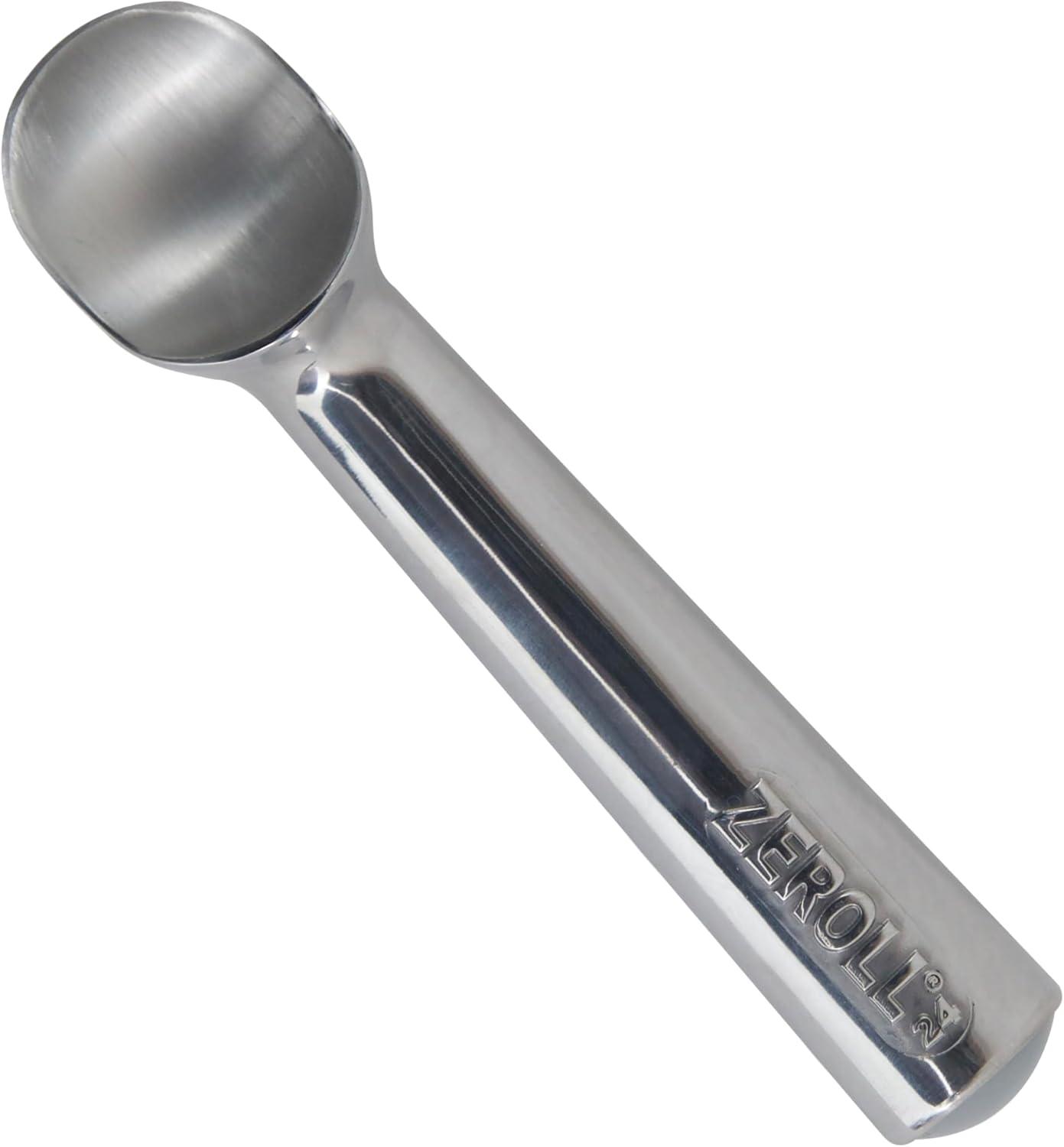 Silver Aluminum Non-stick Ice Cream Scoop with Heat Conductive Handle