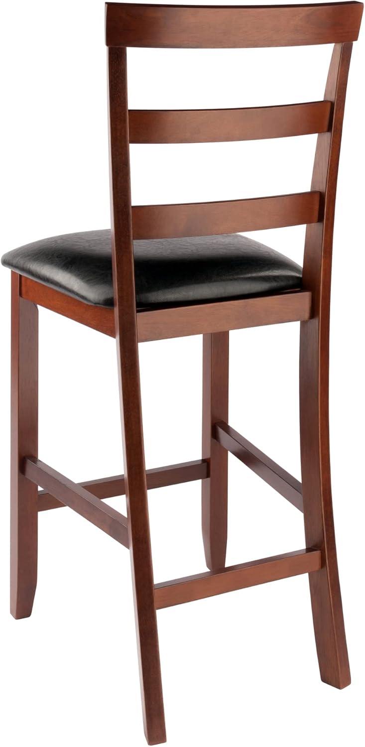 2pc Simone Counter Height Barstool Set Black/Walnut - Winsome