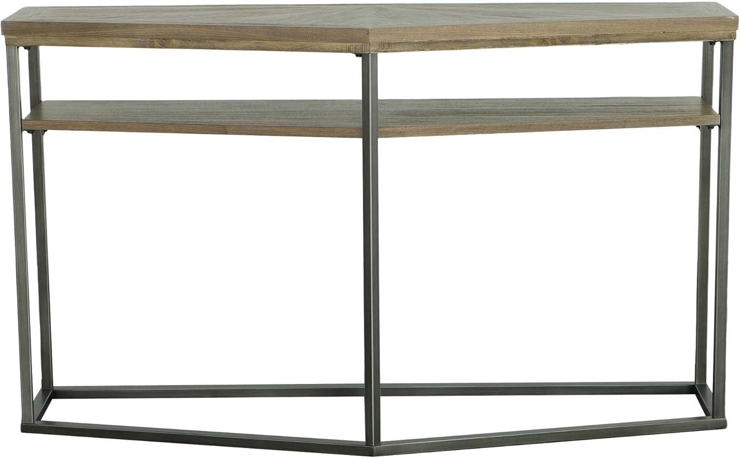 Progressive Furniture Adison Cove Wood Sofa/Console Table Ash Blonde Tan