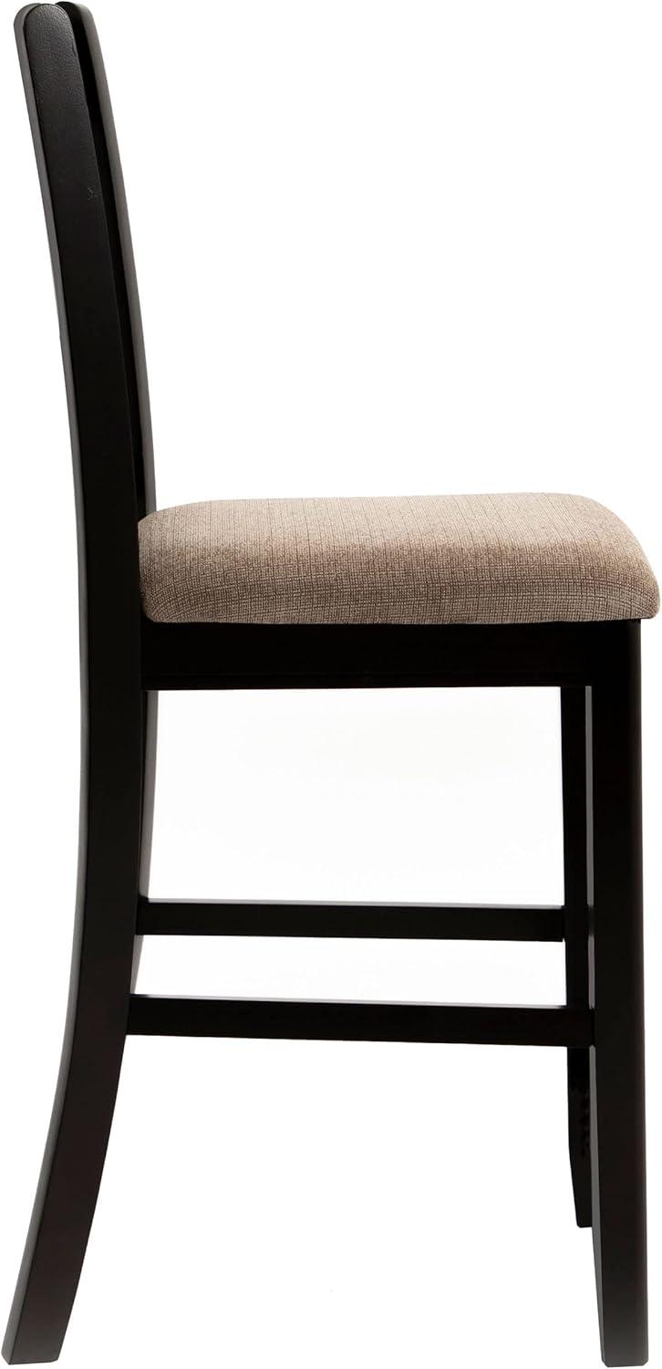 Coaster Lavon Wood Lattice Back Counter Stool in Espresso