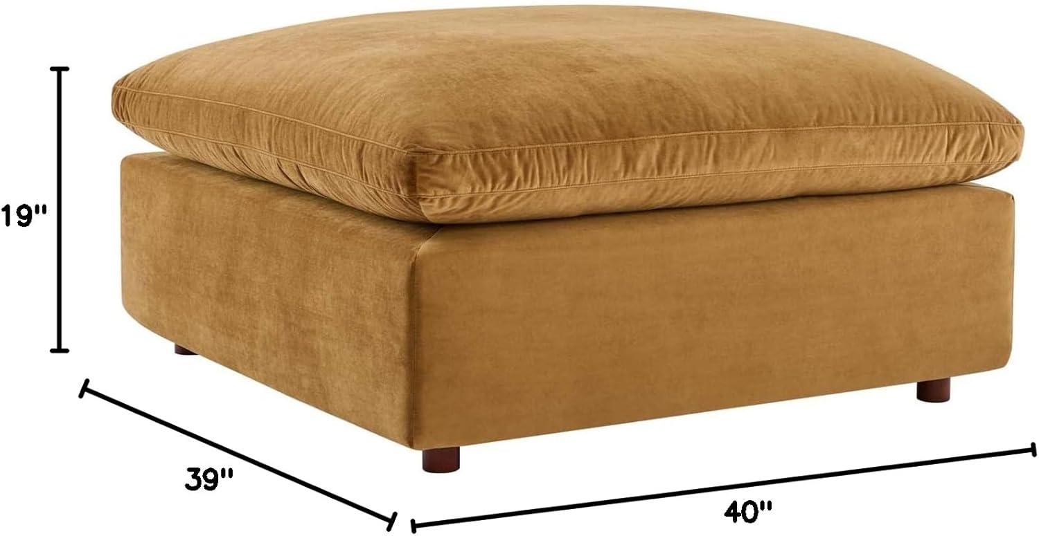 Modway Commix Down Filled Overstuffed Performance Velvet Ottoman