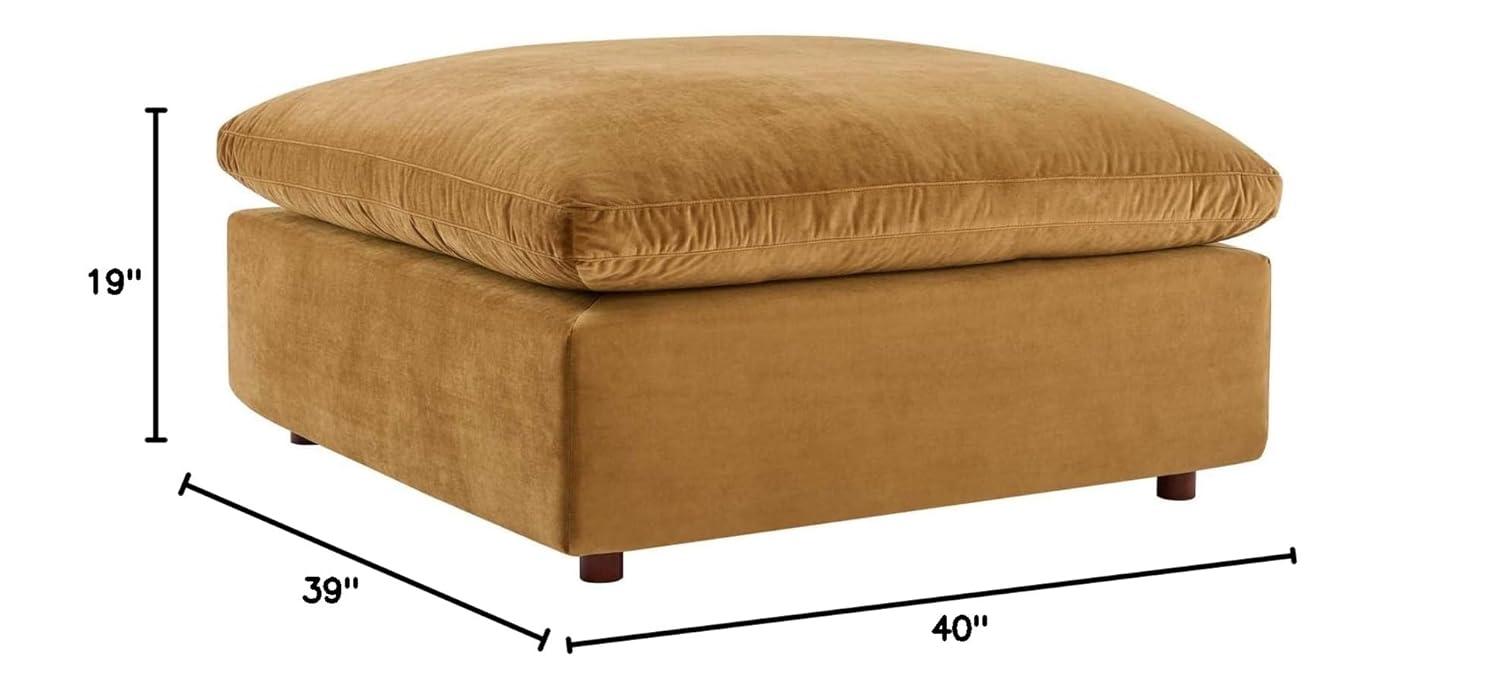 Modway Commix Down Filled Overstuffed Performance Velvet Ottoman