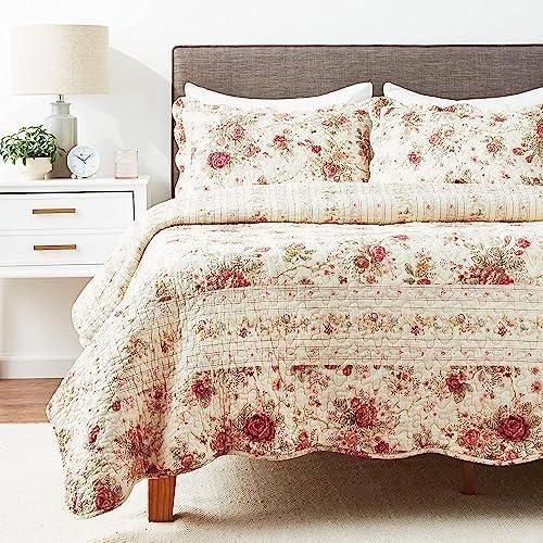 Antique Rose Quilt Bedding Set - Greenland Home Fashions