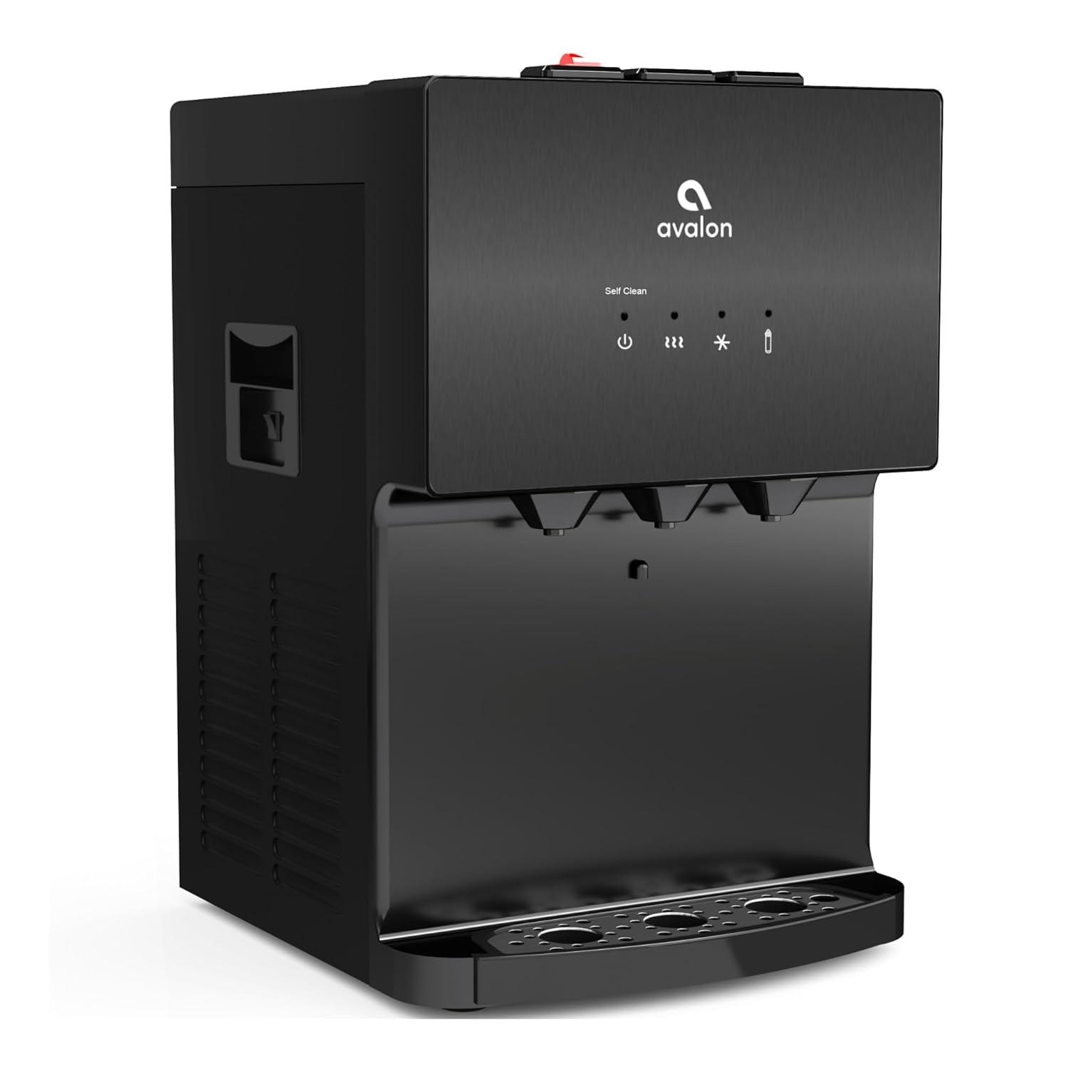 Avalon Avalon Black Countertop Bottleless Filtered Water Dispenser