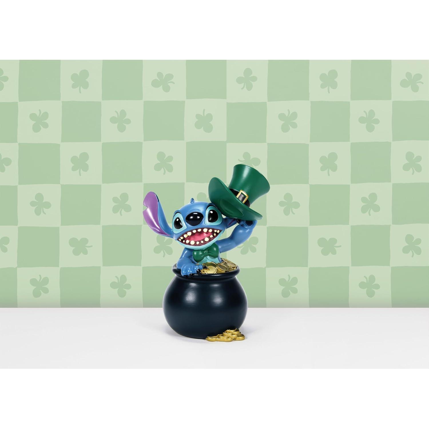 Disney Showcase Stitch St Patrick's Day Figurine 5in H