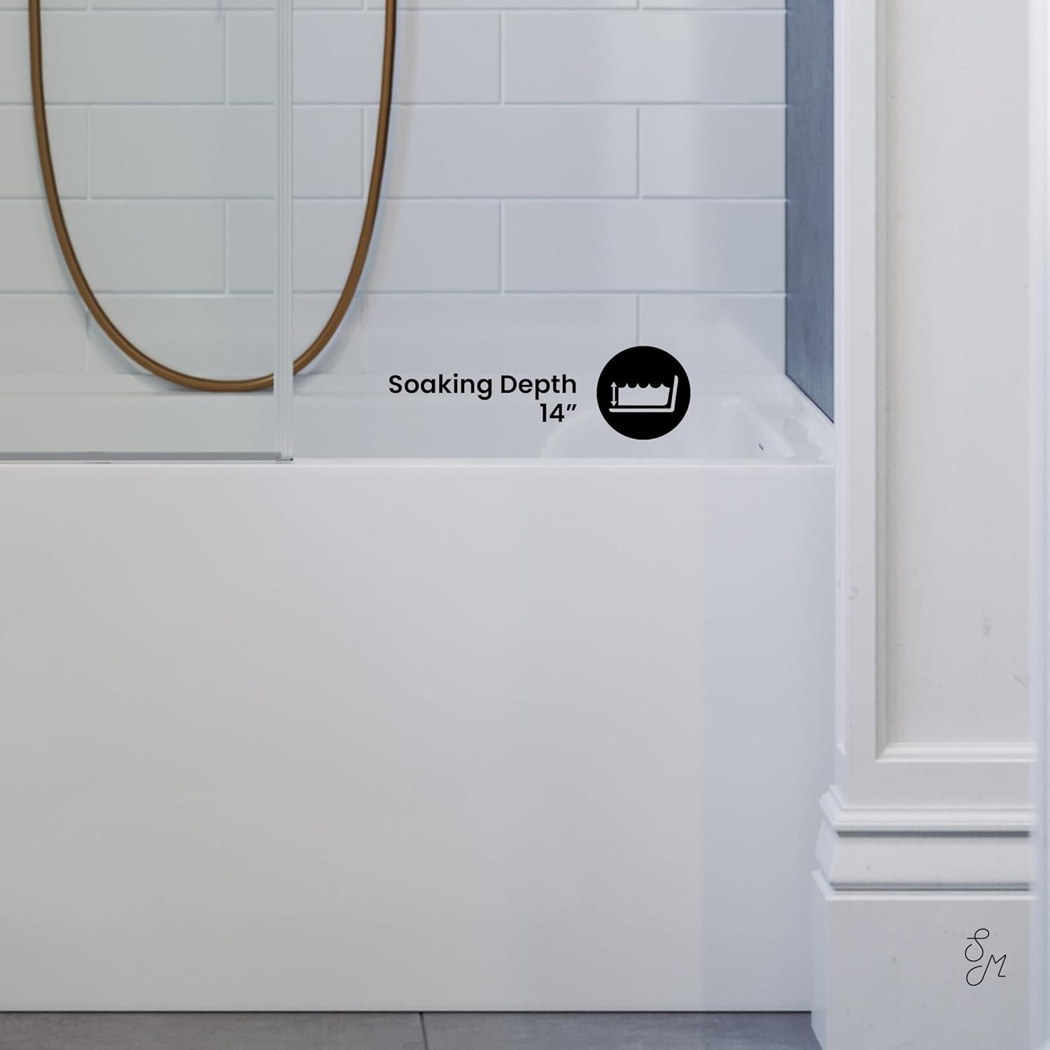 Voltaire 48" x 32" Alcove Bathtub with Apron