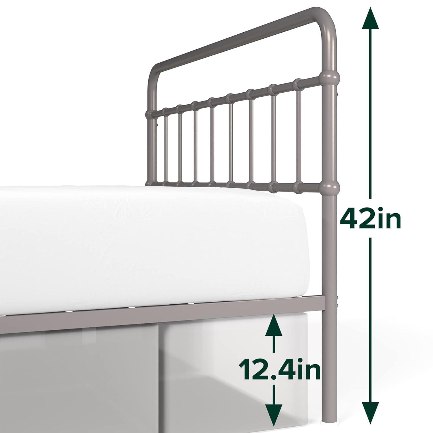 Zinus Florence 42" Modern Farmhouse Metal Platform Bed