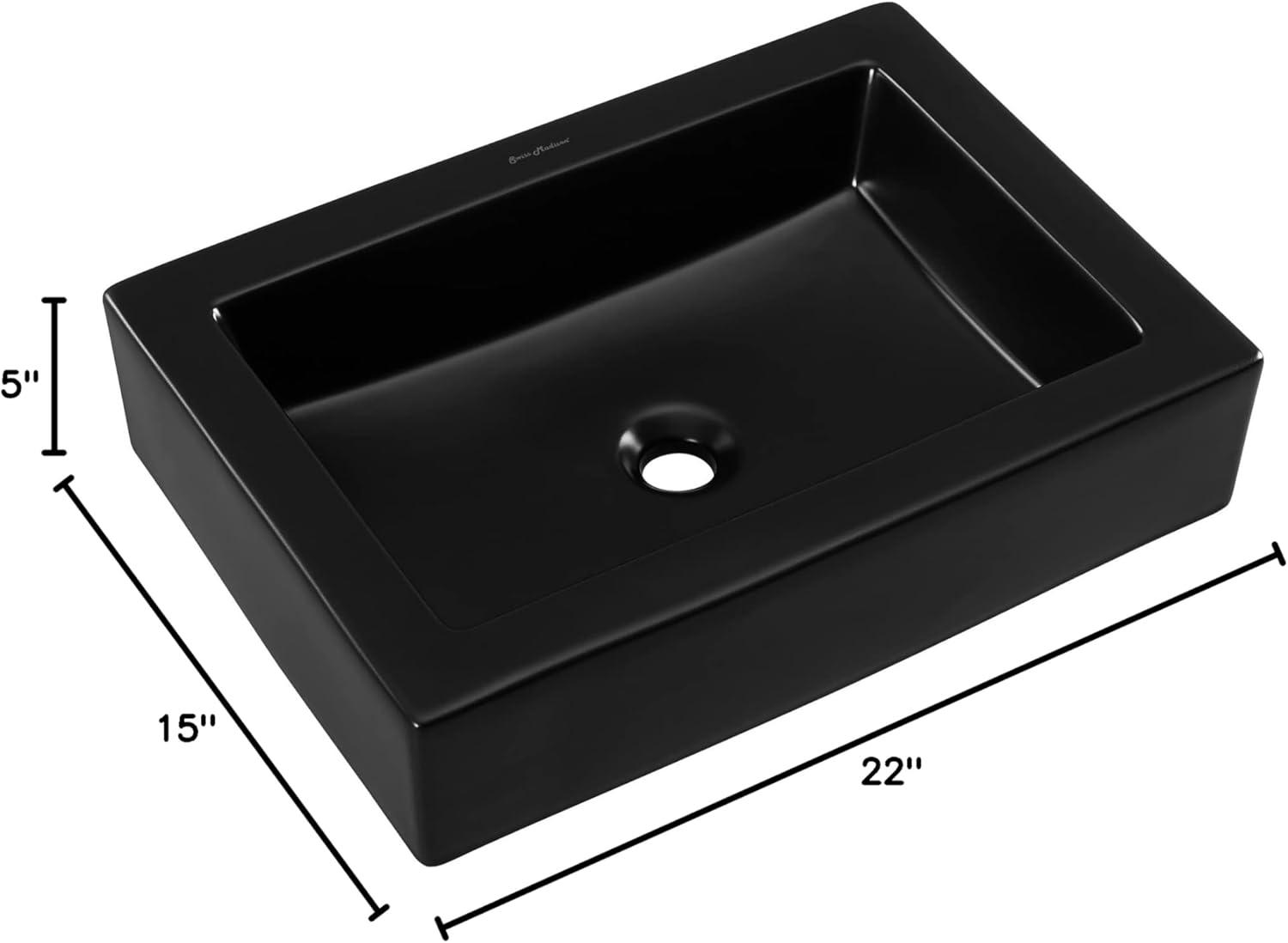 Voltaire 22" Ceramic Vessel Bathroom Sink