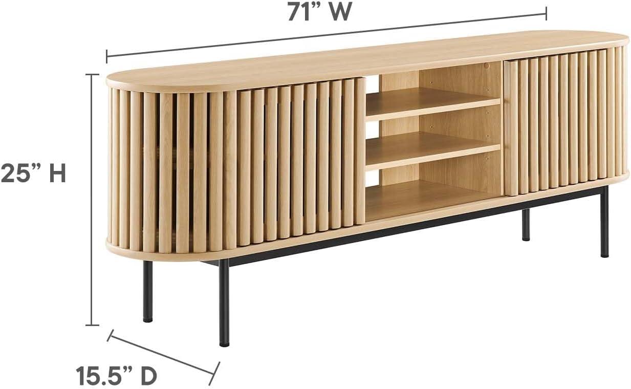 Fortitude 71" TV Stand Oak