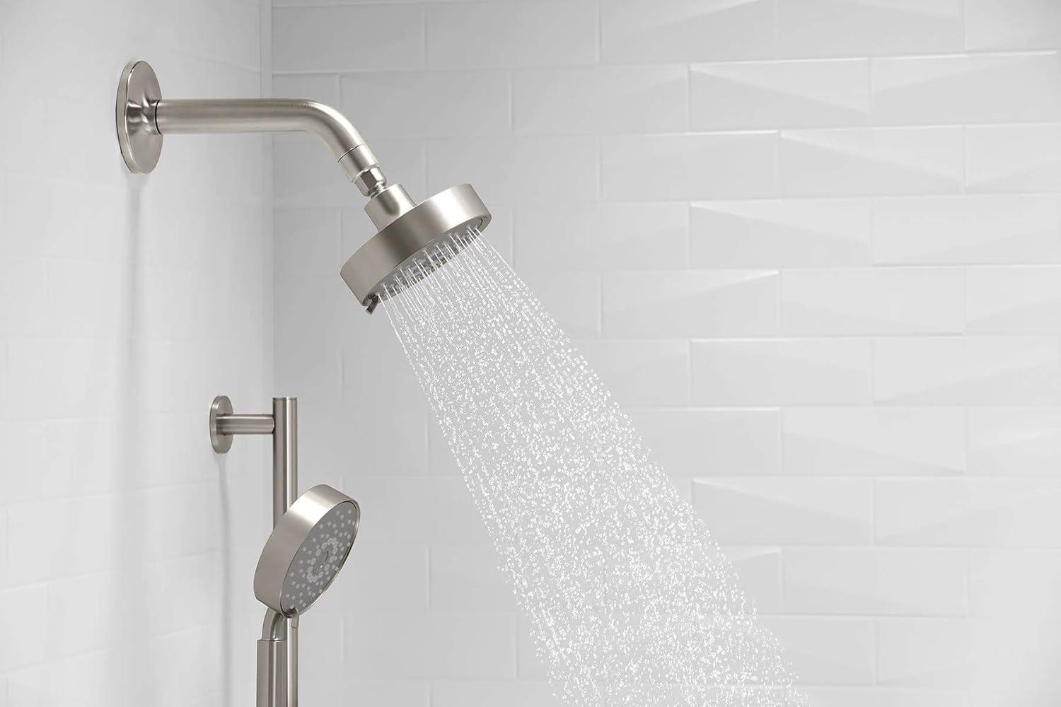 Kohler Purist 2.5 Gpm Multifunction Wall Mount Showerhead, Three Spray Settings, 5.5" High Pressure Spray Head