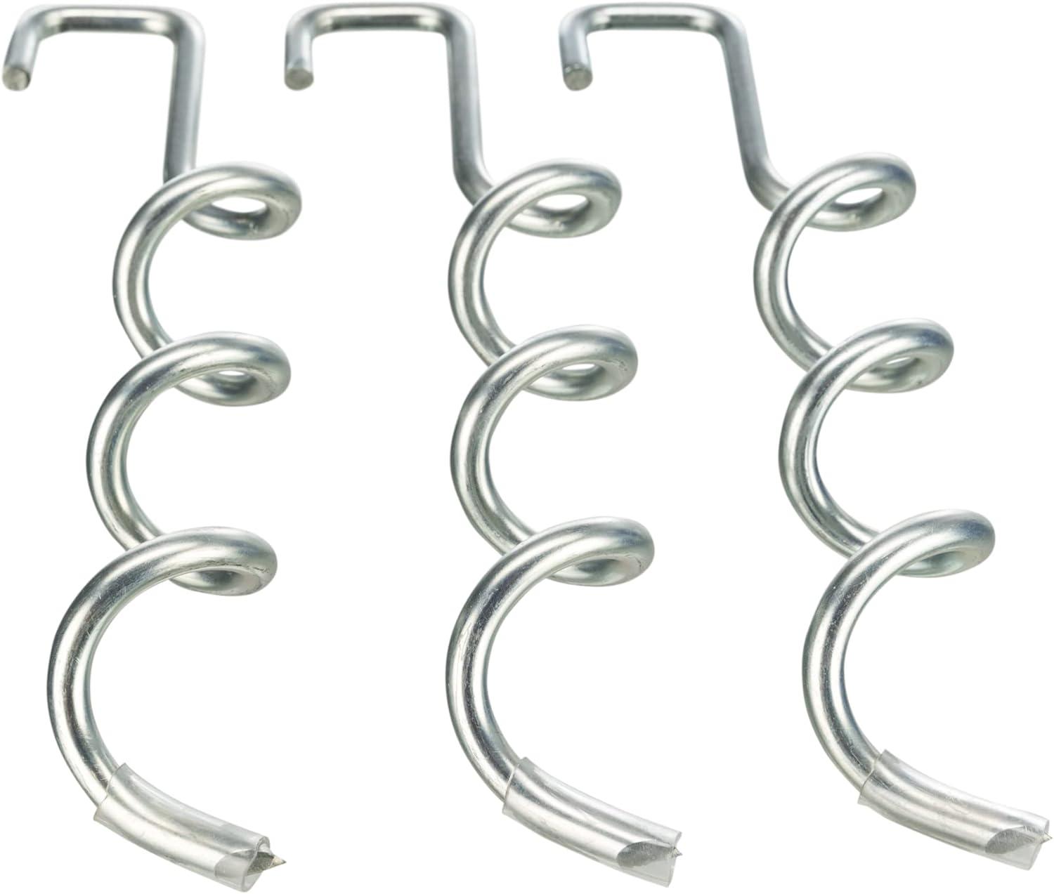 TRIXIE TRIXIE Deluxe Kennel Heavy Duty Steel Ground Stakes, Twist, 3 pc (Set of 3)