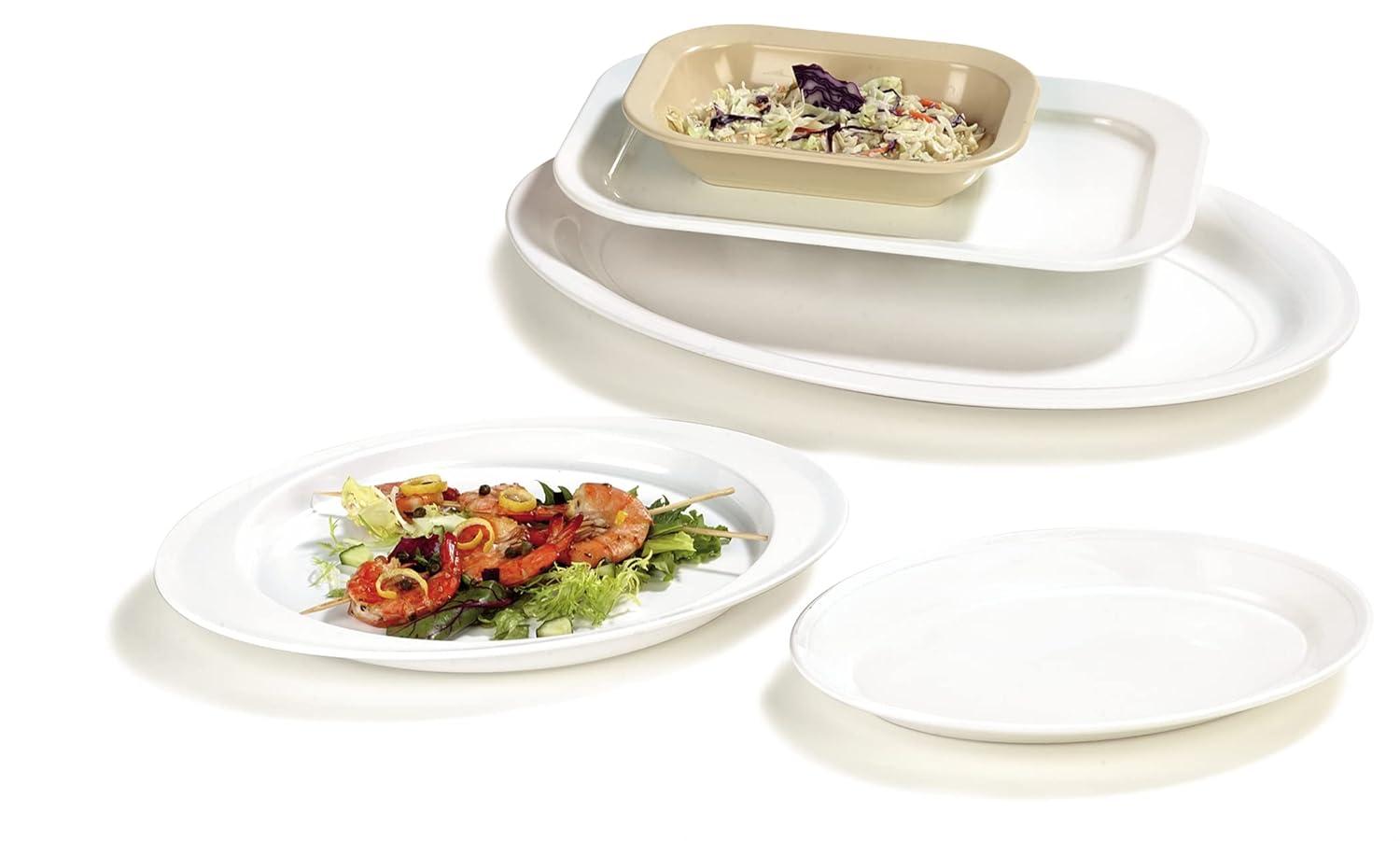 Carlisle 4384002 21 x 15" White Catering Platter"