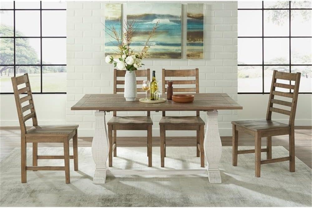 Martin Svensson Home Napa Solid Wood Flip Top Sofa Table White Stain and Natural