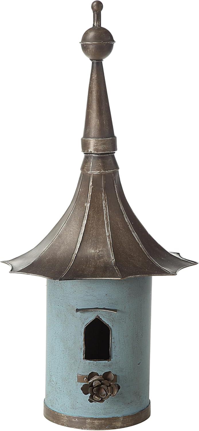 Metal Birdhouse - Storied Home: Freestanding, Weather-Resistant, No Assembly Required