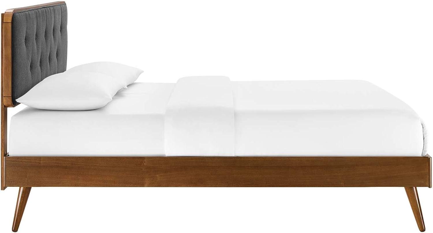 Bridgette Wood Platform Bed with Splayed Legs