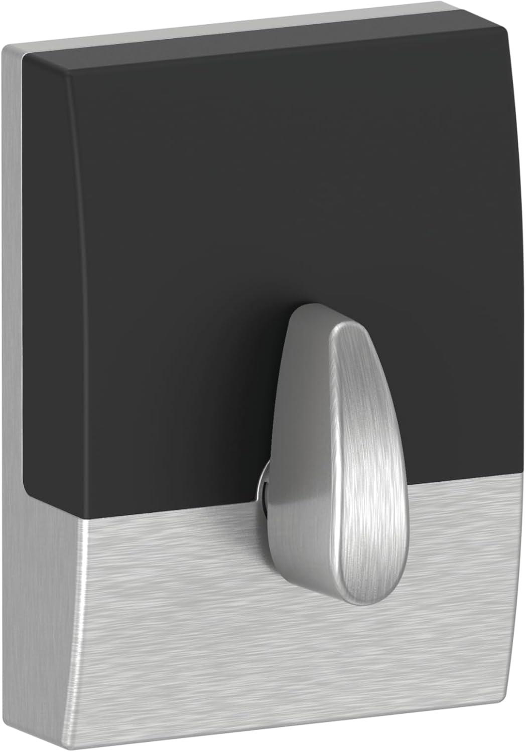 Satin Chrome Keyless Touchscreen Deadbolt with Mechanical Knob